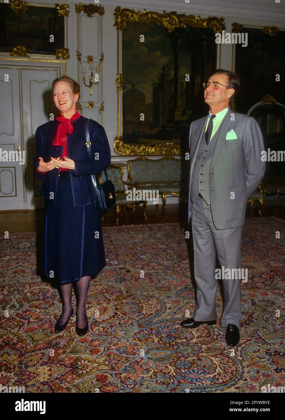 Danemark, Copenhague, 20.05.1996 Royal Danish House photo: Queen Margrethe II et Prince Henrik [traduction automatique] Banque D'Images