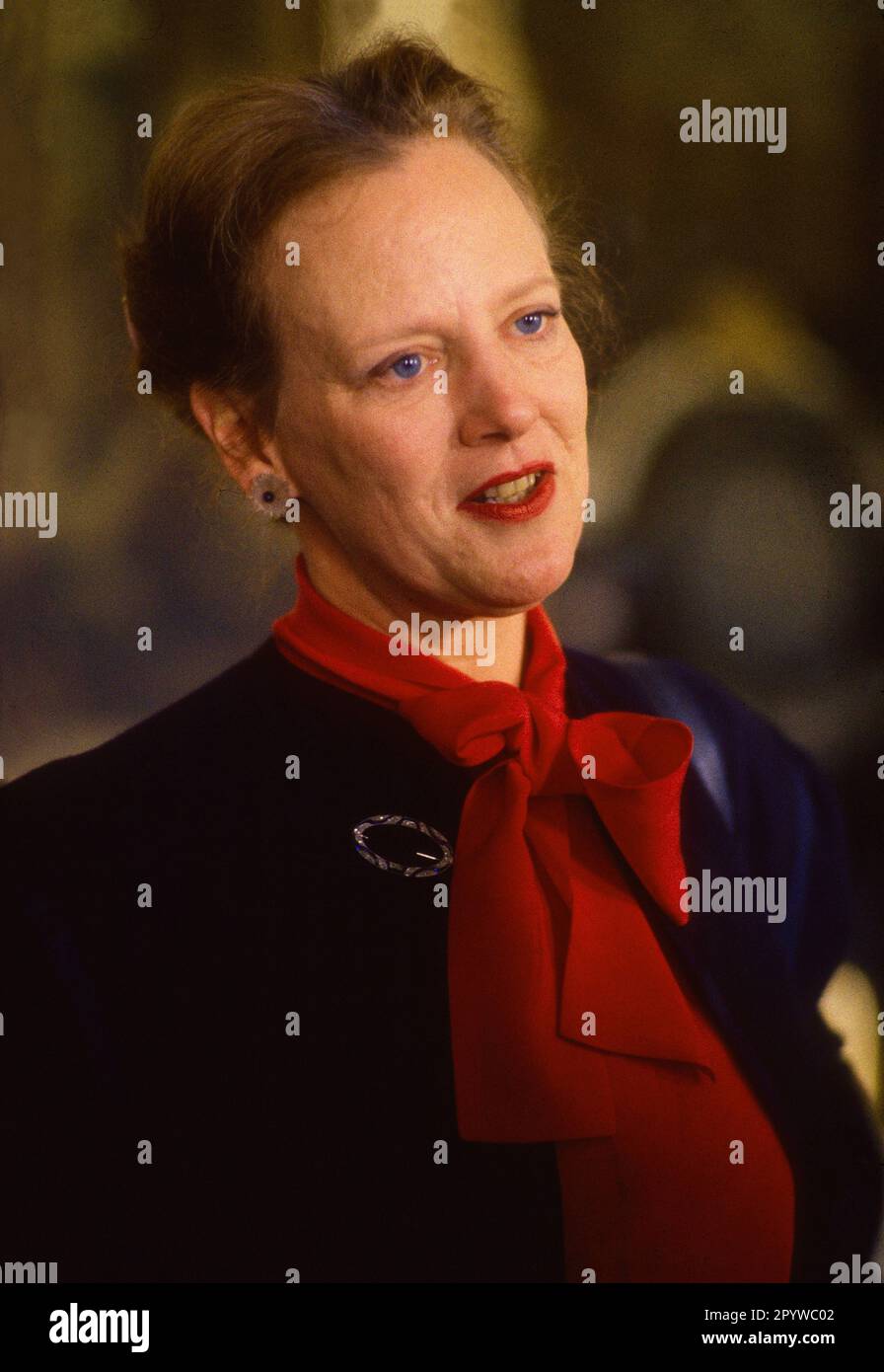 Danemark, Copenhague, 20.05.1996 Royal Danish House photo: Queen Margrethe II [traduction automatique] Banque D'Images