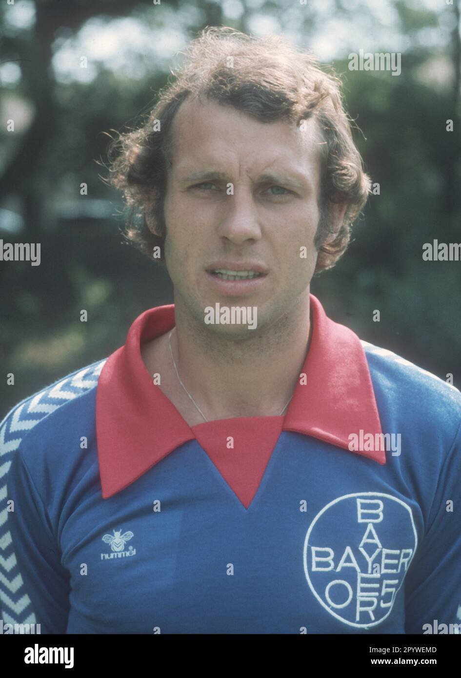 1st Ligue allemande de football 1979/80. Jan Mattson, portrait (Bayer 05 Uerdingen). Rec.: 15.07.1979 (estimation). Pour un usage journalistique uniquement ! Réservé à un usage éditorial ! [traduction automatique] Banque D'Images