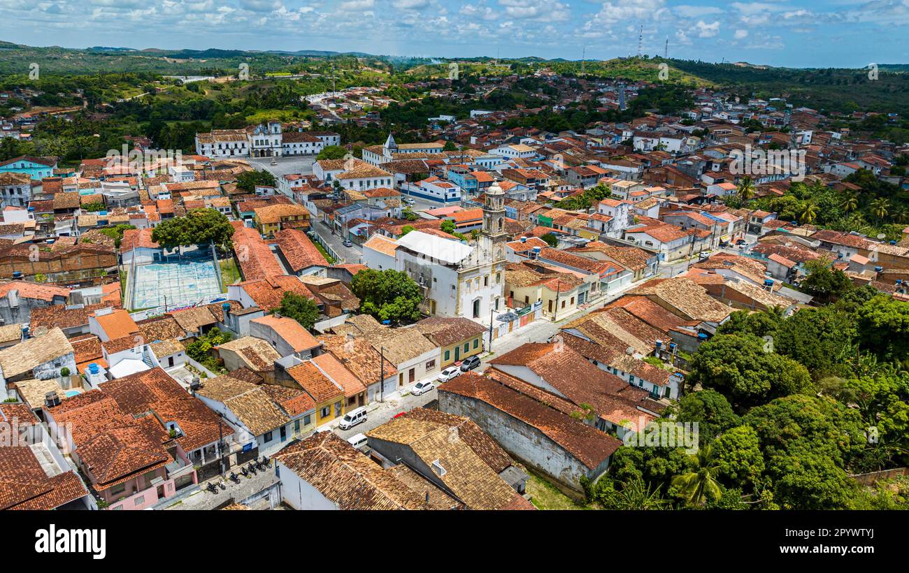 Antenne du site de l'UNESCO Sao Cristovao, Sergipe, Brésil Banque D'Images