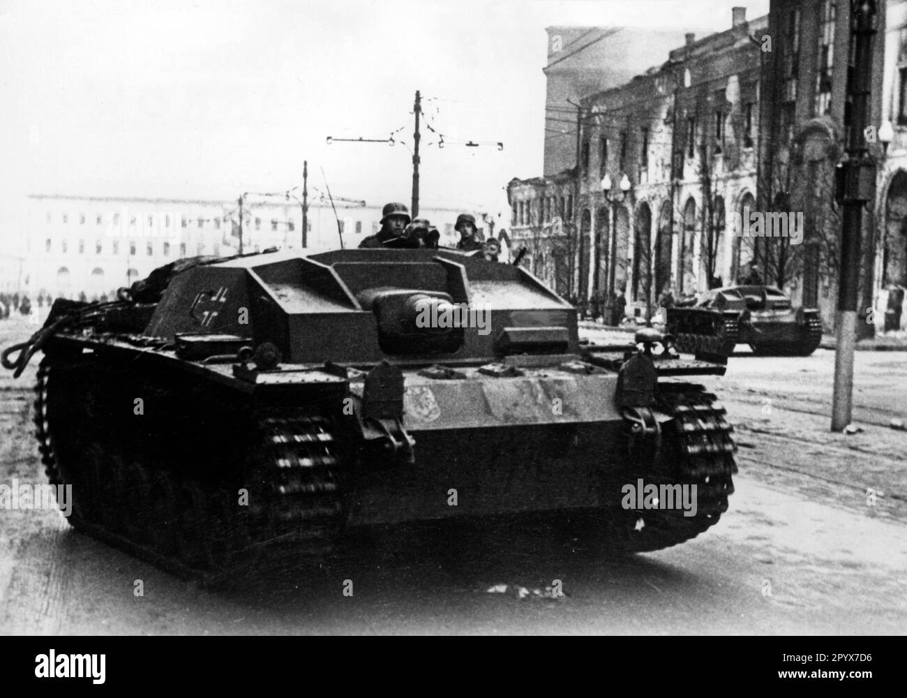 Fusils d'assaut allemands lors de la capture de Kharkov (Kharkiv), Ukraine. Photo: Mittelstaedt [traduction automatique] Banque D'Images