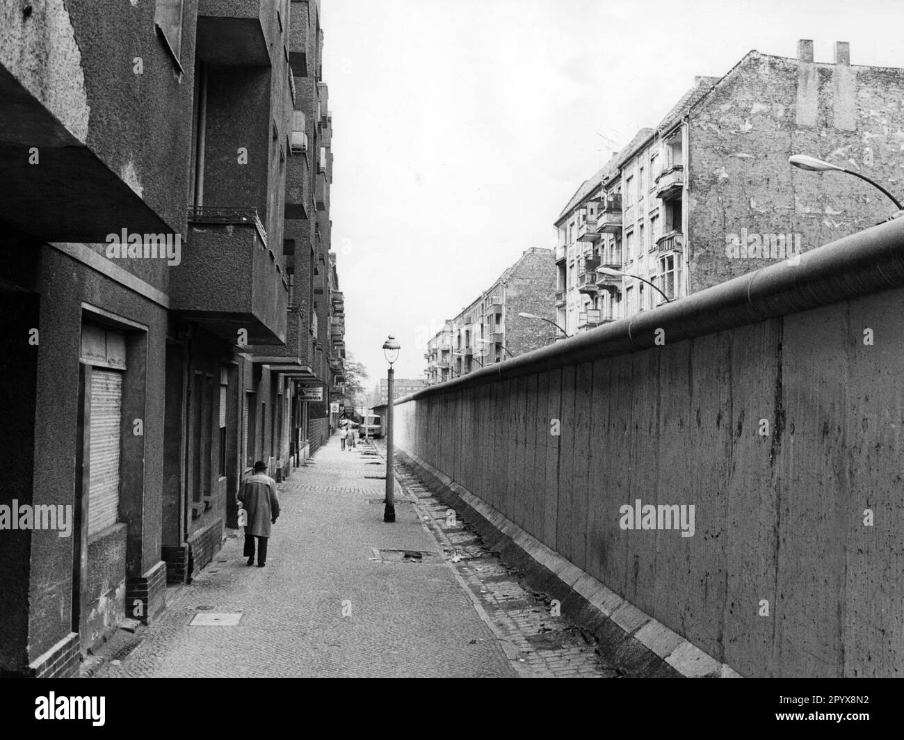 Mur de Berlin de 1980 à ctober 1989, le, Allemagne Banque D'Images