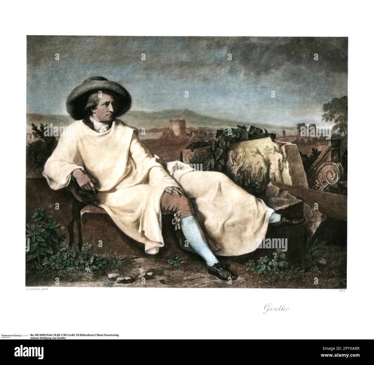 Johann Wolfgang von Goethe (1749-1832), poète allemand. Photo: Heliogravure, Corpus Imaginum, Collection Hanfstaengl. [traduction automatique] Banque D'Images