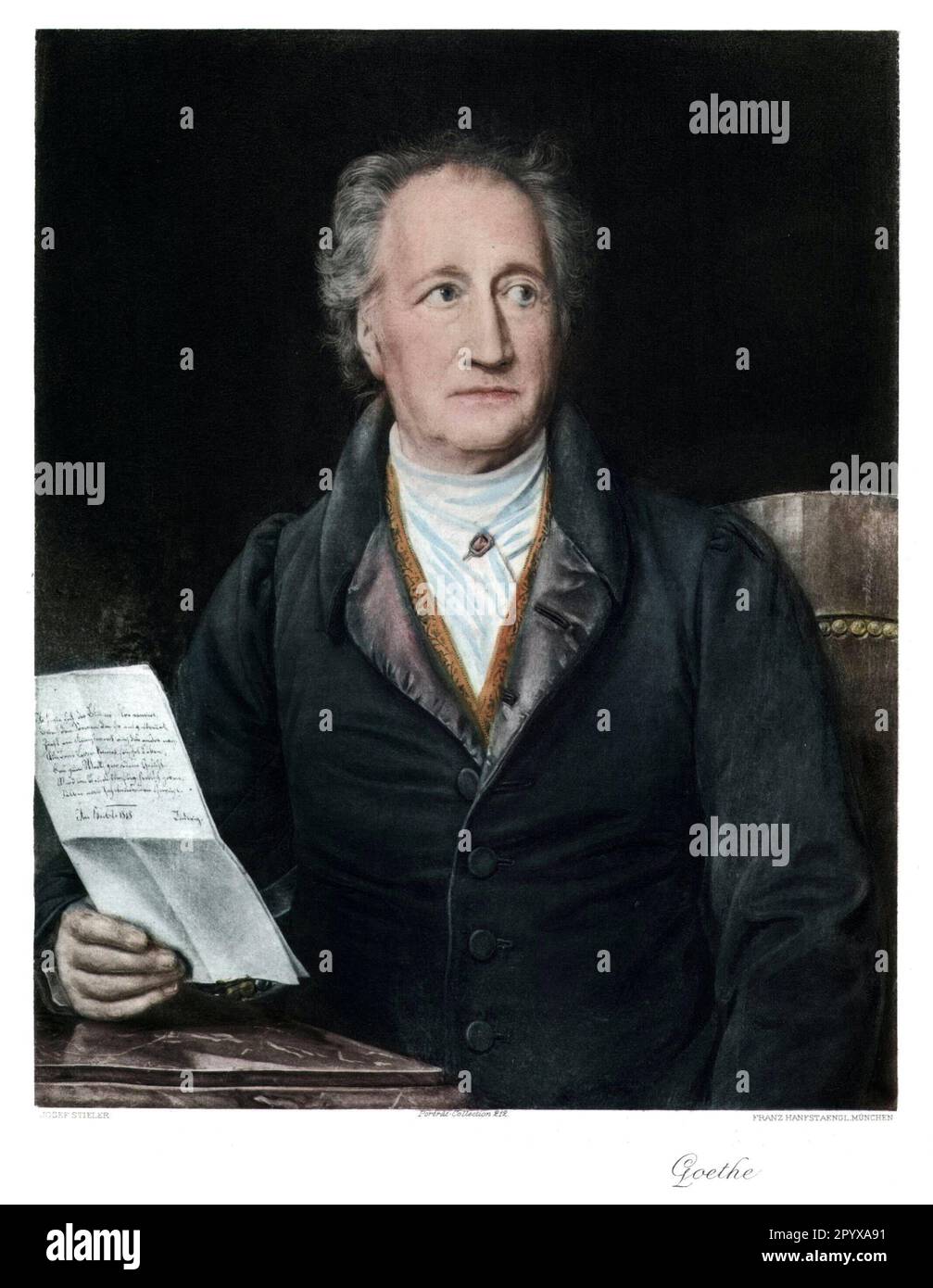 Johann Wolfgang von Goethe (1749-1832), poète allemand. Photo: Heliogravure, Corpus Imaginum, Collection Hanfstaengl. [traduction automatique] Banque D'Images