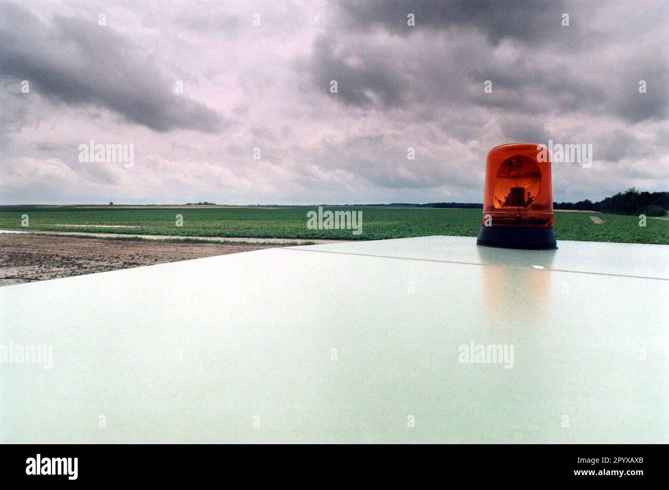 Date de l'enregistrement: 23.06.1997 pompe pour abaisser le niveau des eaux souterraines dans la mine de lignite opencast de Garzweiler près d'Otzenrath. [traduction automatique] Banque D'Images