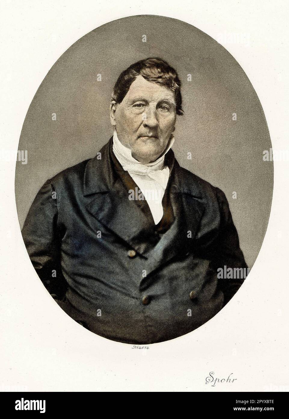 Louis Spohr (1784-1859), compositeur, violoniste et chef d'orchestre allemand. Photo: Heliogravure, Corpus Imaginum, Collection Hanfstaengl. [traduction automatique] Banque D'Images