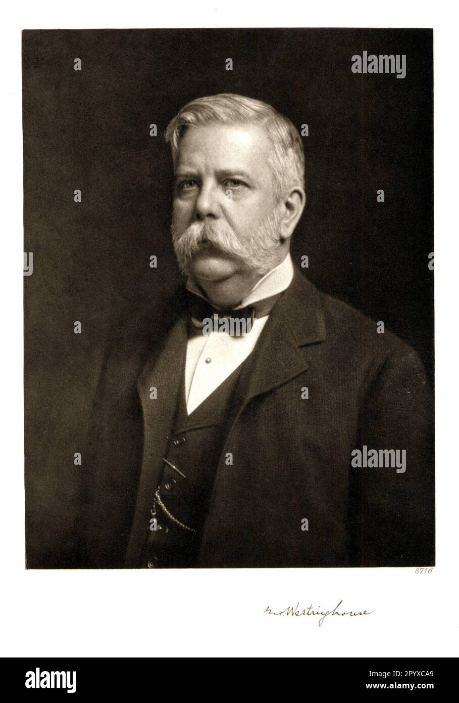 George Westinghouse (1846-1914), ingénieur et industriel américain. Entre autres choses, Westinghouse a inventé le frein pneumatique du chemin de fer en 1867. Il a également fondé la photographie Westinghouse Electric Corp.. Photo: Heliogravure, Corpus Imaginum, Collection Hanfstaengl. [traduction automatique] Banque D'Images