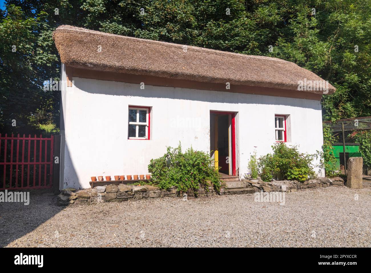 Irlande, Comté de Sligo, Riverstown, Sligo Folk Park, Mrs Buckley's Cottage. Banque D'Images