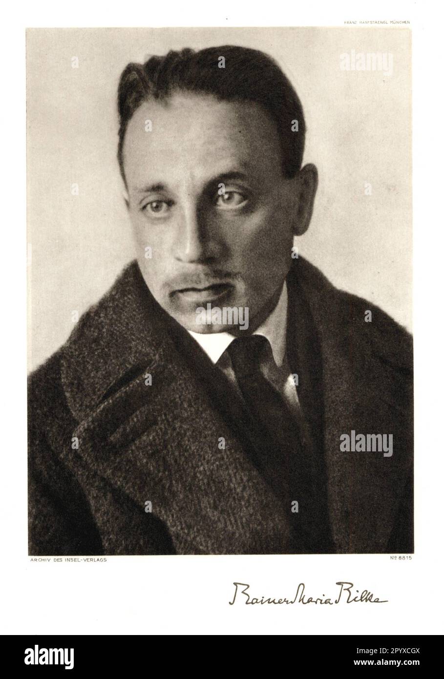Rainer Maria Rilke (1875-1926), écrivain autrichien. Photographie de l'archive de la maison d'édition Insel. Photo: Heliogravure, Corpus Imaginum, Collection Hanfstaengl. [traduction automatique] Banque D'Images