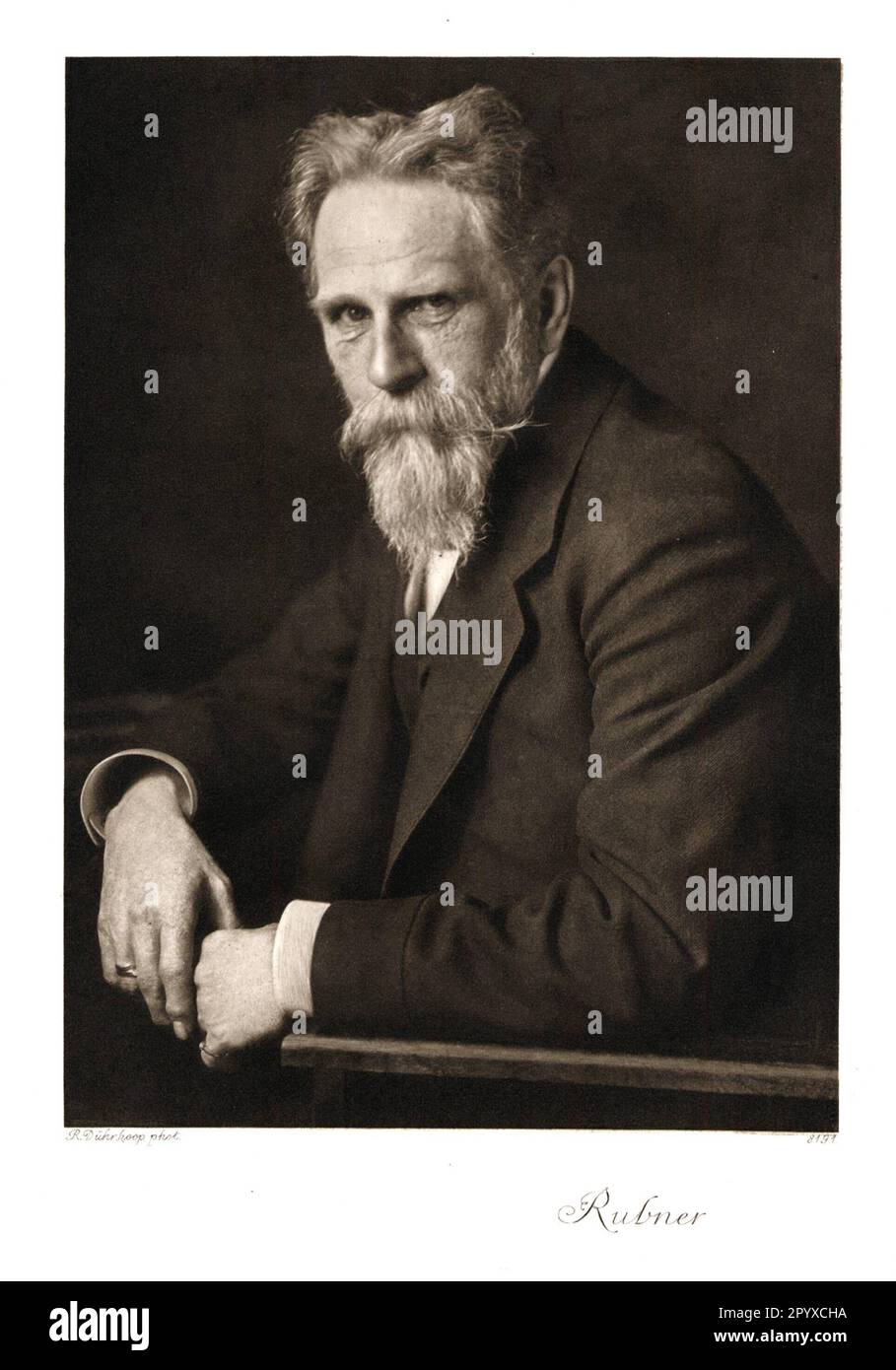 Max Rubner (1854-1932), physiologiste allemand. Rubner a prouvé que la loi de conservation de l'énergie s'applique également aux processus métaboliques. Photo de R. Dührkoop. Photo: Heliogravure, Corpus Imaginum, Collection Hanfstaengl. [traduction automatique] Banque D'Images