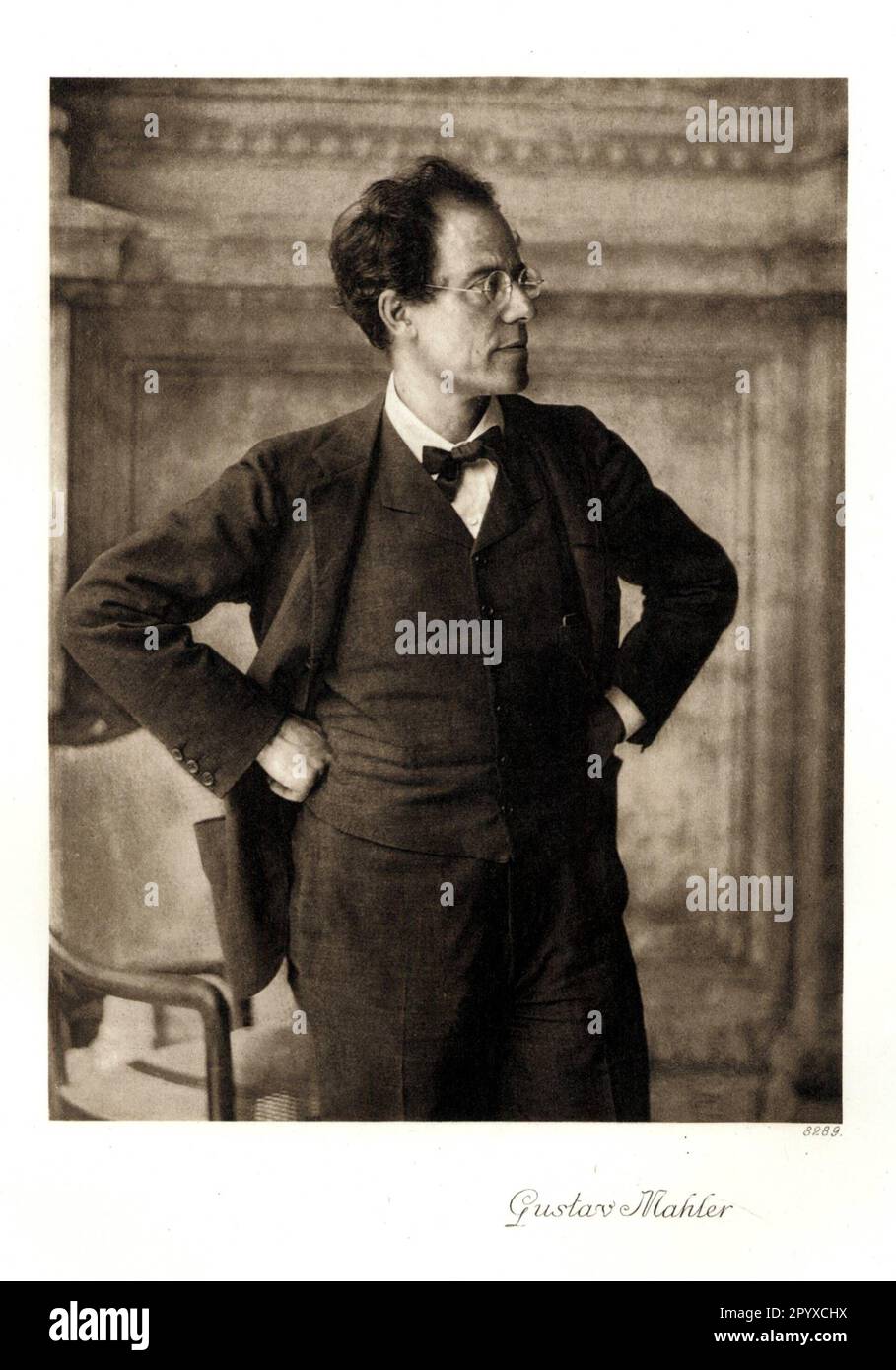 Gustav Mahler (1860-1911), compositeur et chef d'orchestre autrichien. Photographie. Photo: Heliogravure, Corpus Imaginum, Collection Hanfstaengl. [traduction automatique] Banque D'Images