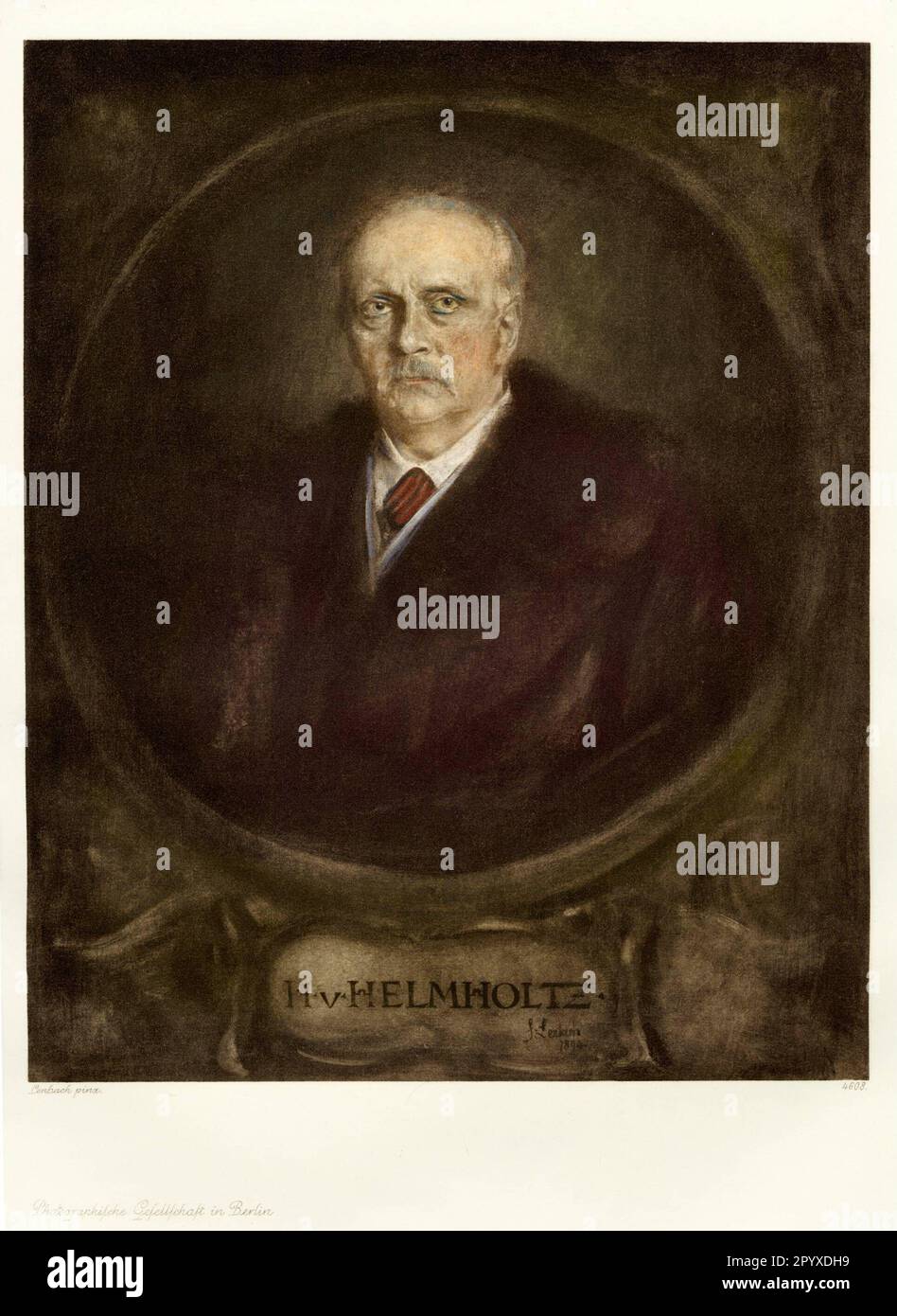 Hermann Ludwig Ferdinand von Helmholtz (1821-1894), physicien allemand. Peinture de Franz von Lenbach à partir de 1894. Photo: Heliogravure, Corpus Imaginum, Collection Hanfstaengl. [traduction automatique] Banque D'Images