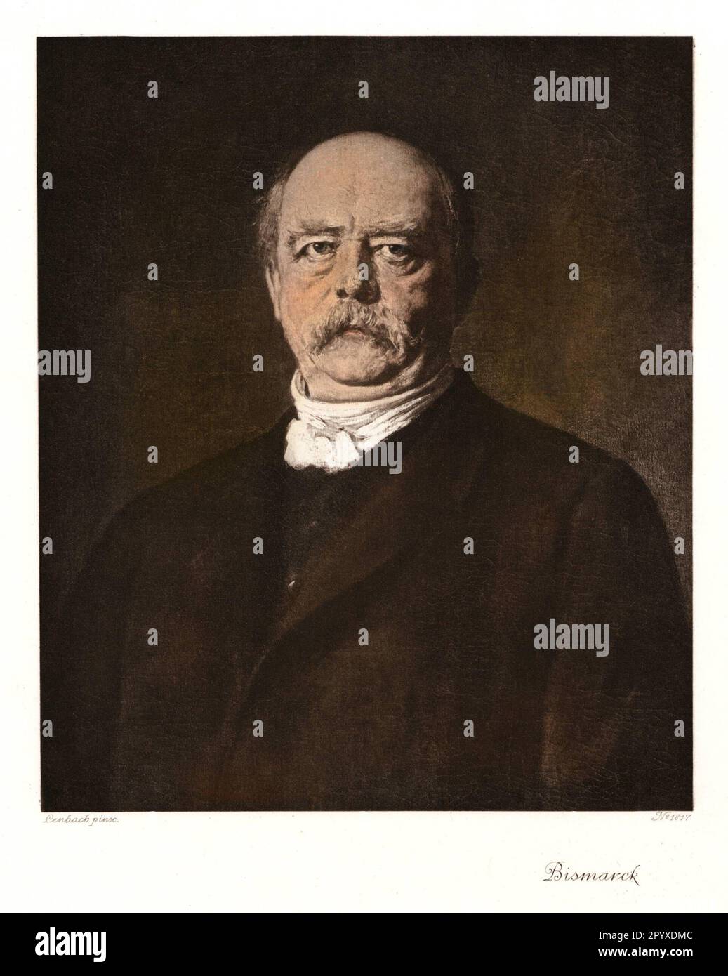 Otto Eduard Leopold Prince von Bismarck (1815-1898), homme politique allemand. Chancelier du Reich allemand de 1871 à 1890 et Premier ministre prussien de 1862 à 1890. Peinture de Franz von Lenbach. Photo: Heliogravure, Corpus Imaginum, Collection Hanfstaengl. [traduction automatique] Banque D'Images