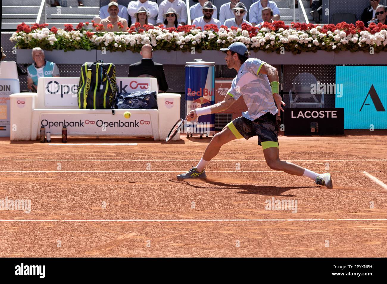 Madrid, Espagne. 05 mai 2023. Tennis: Mutua Madrid Tournoi de tennis ouvert, demi-finales, individuel, hommes: Carlos Alcaraz (ESP) V Borna Coric (CRO). Borna Coric (CRO). Crédit: EnriquePSans/Alay Live News Banque D'Images