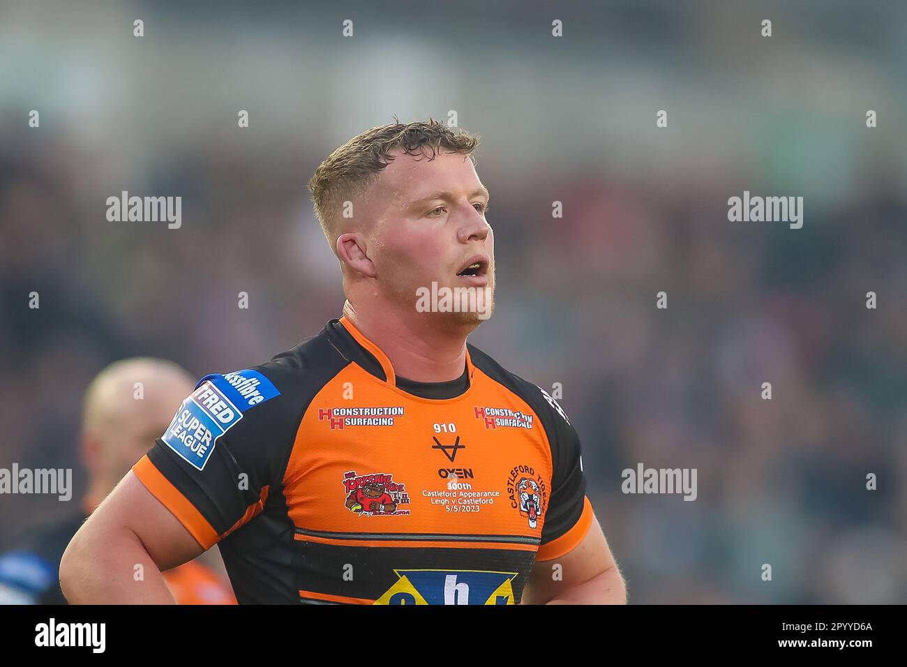 Leigh, Royaume-Uni. 05th mai 2023. Adam Milner dans son match de 300th *** pendant le match de Betfred Super League entre Leigh Leopards et Castleford Tigers au Leigh Sports Village, Leigh, Royaume-Uni, le 5 mai 2023. Photo de Simon Hall. Utilisation éditoriale uniquement, licence requise pour une utilisation commerciale. Aucune utilisation dans les Paris, les jeux ou les publications d'un seul club/ligue/joueur. Crédit : UK Sports pics Ltd/Alay Live News Banque D'Images