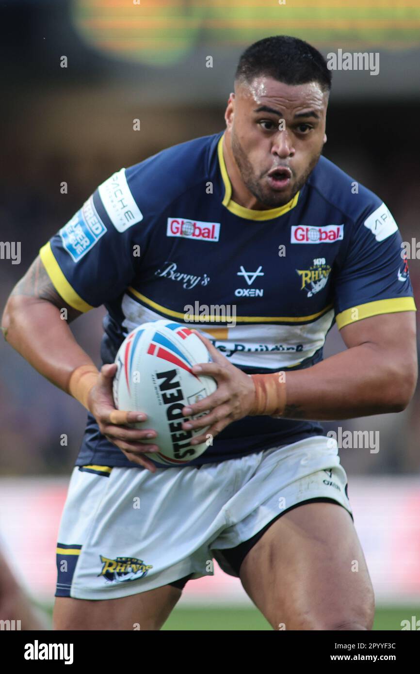 Leeds, Royaume-Uni. 05th mai 2023. Headingley Stadium, Leeds, West Yorkshire, 5th mai 2023 Betfred Super League Leeds Rhinos et Salford Red Devils. Sam Lisone de Leeds Rhinos crédit: Touchlinepics/Alamy Live News Banque D'Images