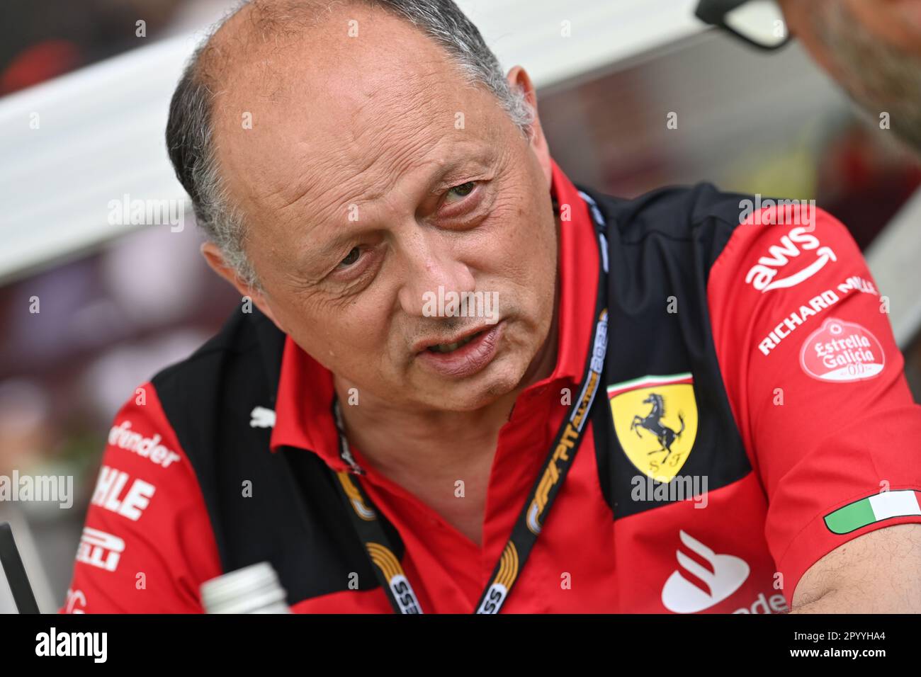 MIAMI Floride, États-Unis. , . Frédéric Vasseur (FRA), Team principal Scuderia Ferrari F1, image payante, copyright Paolo PEDICELLI/ATP images (PEDICELLI Paolo/ATP/SPP) crédit: SPP Sport Press photo. /Alamy Live News Banque D'Images