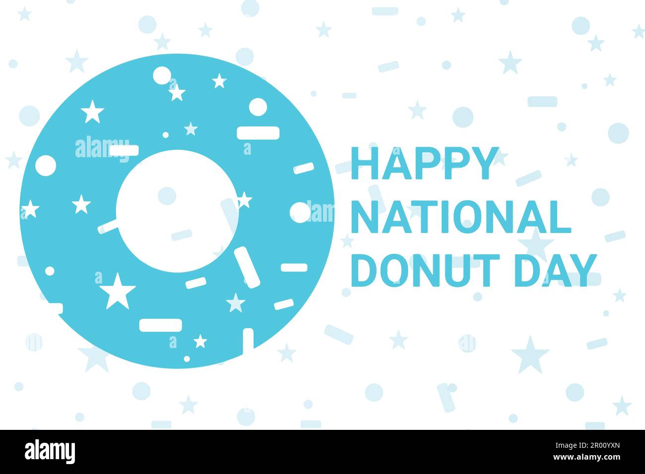 Illustration du vecteur du jour du Donut National heureux. Convient aux cartes de vœux, affiches et bannières. Illustration de Vecteur