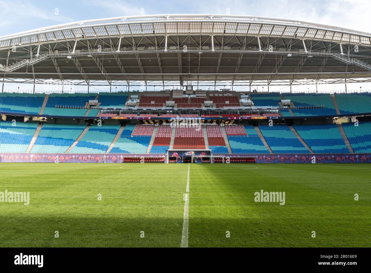 LEIPZIG, ALLEMAGNE - 9 OCTOBRE 2018 : Arena Red Bull Leipzig Banque D'Images