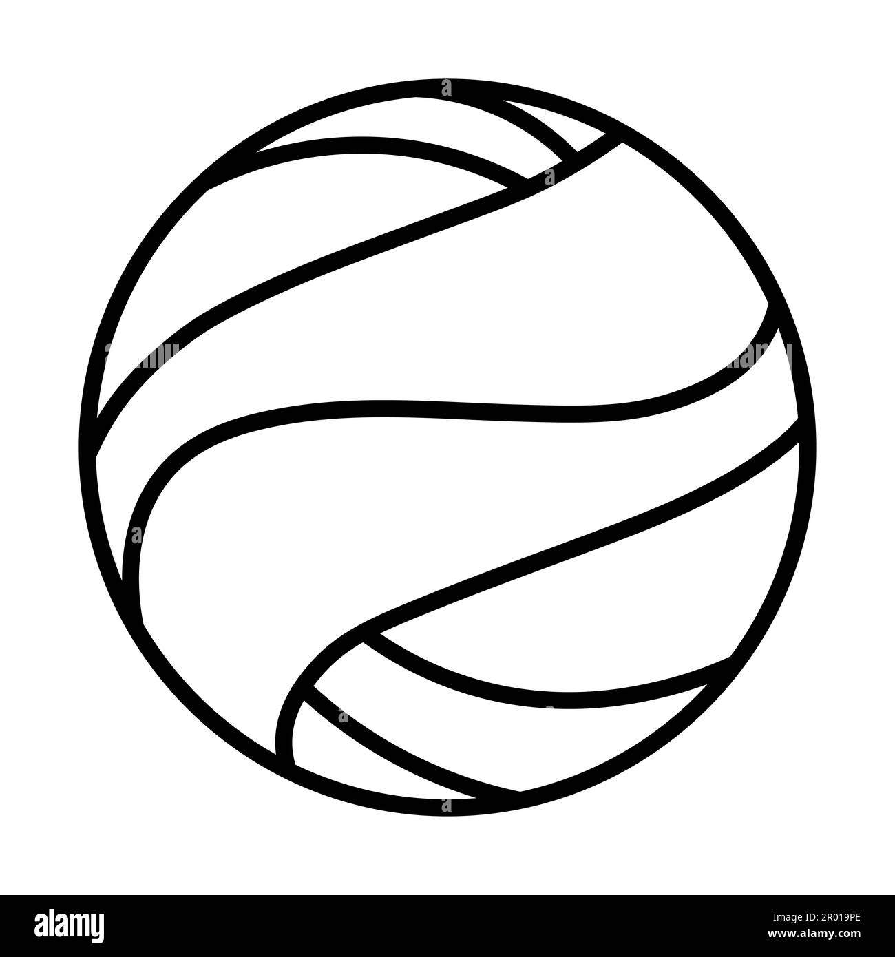 Icône d'illustration de vecteur de volley-ball, symbole, isolé, icônes de ballon de sport Illustration de Vecteur