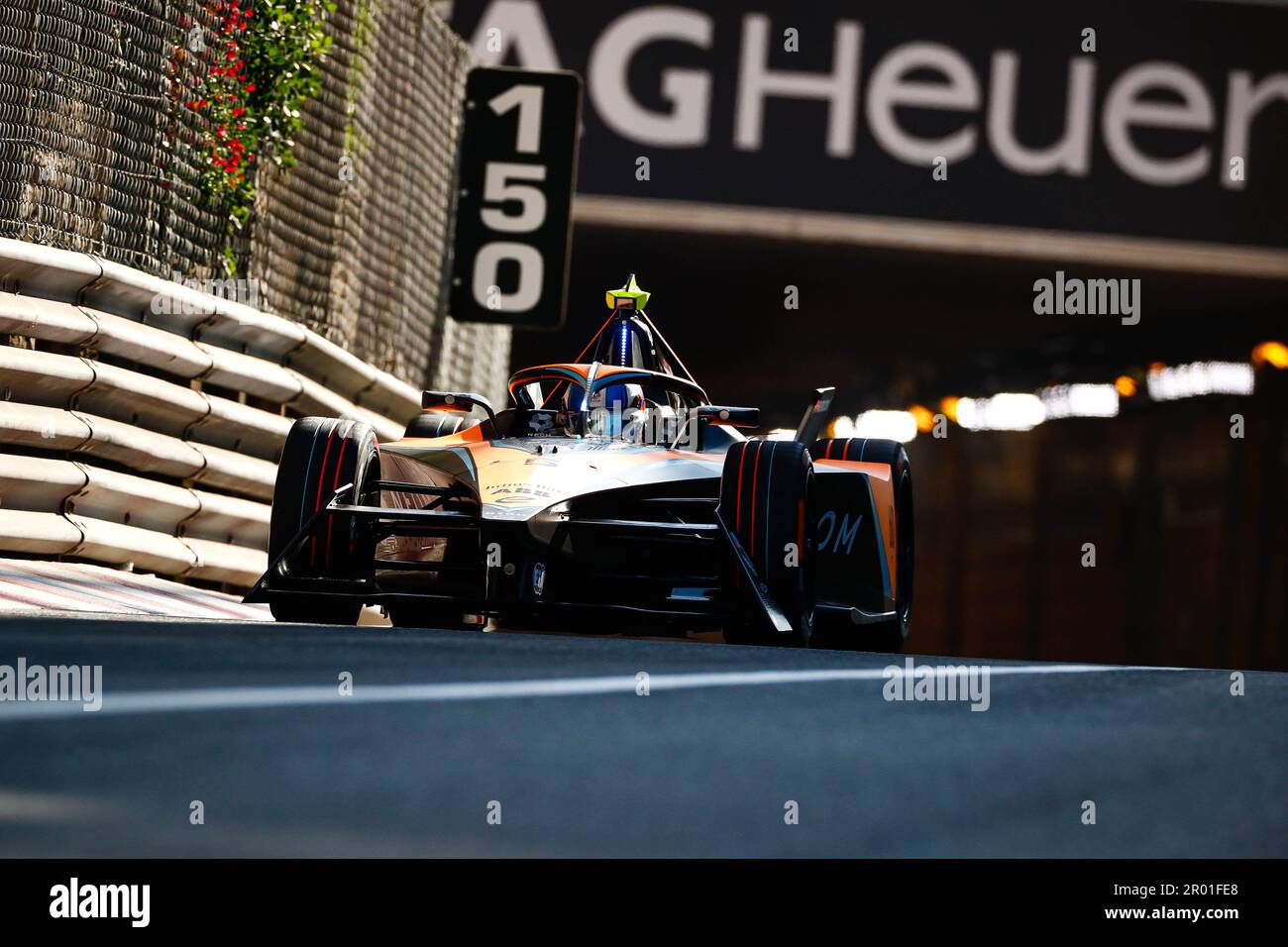 Jake Hughes, NEOM McLaren Formula E Team, e-4ORCE 04 pendant la Formule E Round 9, Monaco. , . E-Prix in, . (Photo de LAT Images/Motorsport Images/Sipa USA) crédit: SIPA USA/Alay Live News crédit: SIPA USA/Alay Live News Banque D'Images