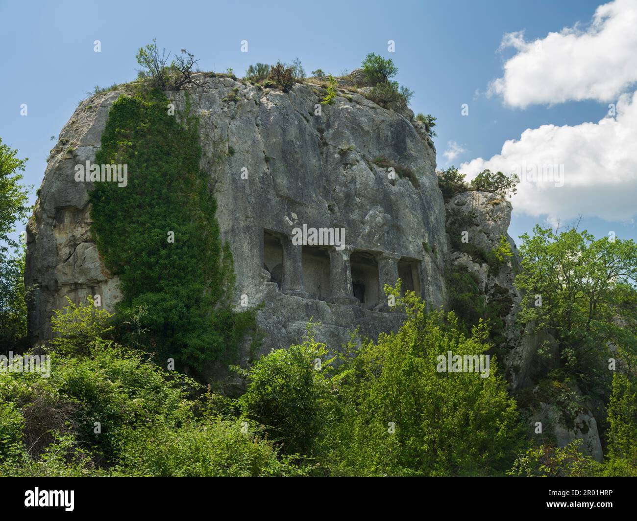 Tombeaux de Terelek Rock. Quartier de Duragan. Sinop, Turquie Banque D'Images