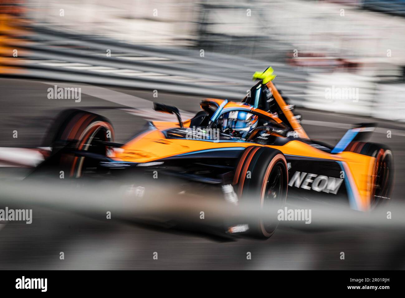 Jake Hughes, NEOM McLaren Formula E Team, e-4ORCE 04 pendant la Formule E Round 9, Monaco. , . E-Prix in, . (Photo de Charly Lopez/Motorsport Images/Sipa USA) crédit: SIPA USA/Alay Live News crédit: SIPA USA/Alay Live News Banque D'Images