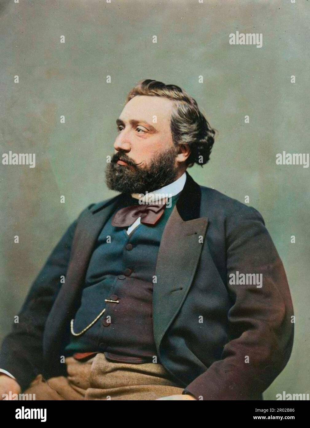 Léon Gambetta (1838-1882) après Étienne Carjat (1828-1906) Banque D'Images