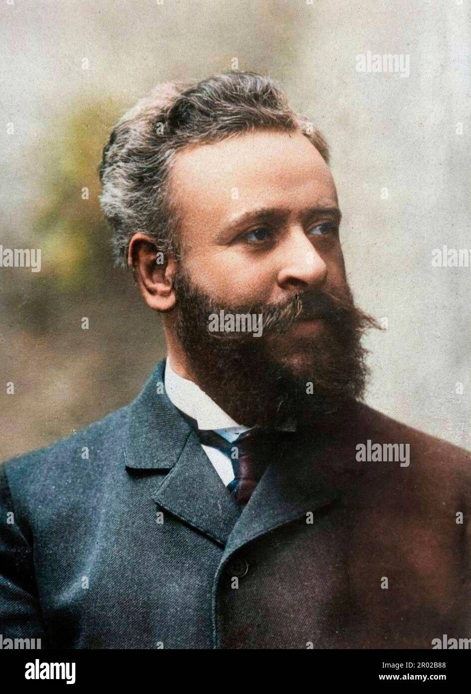 Portrait d'Alberto Franchetti (1860-1942) photographie du compositeur italien. 20th siècle. Banque D'Images