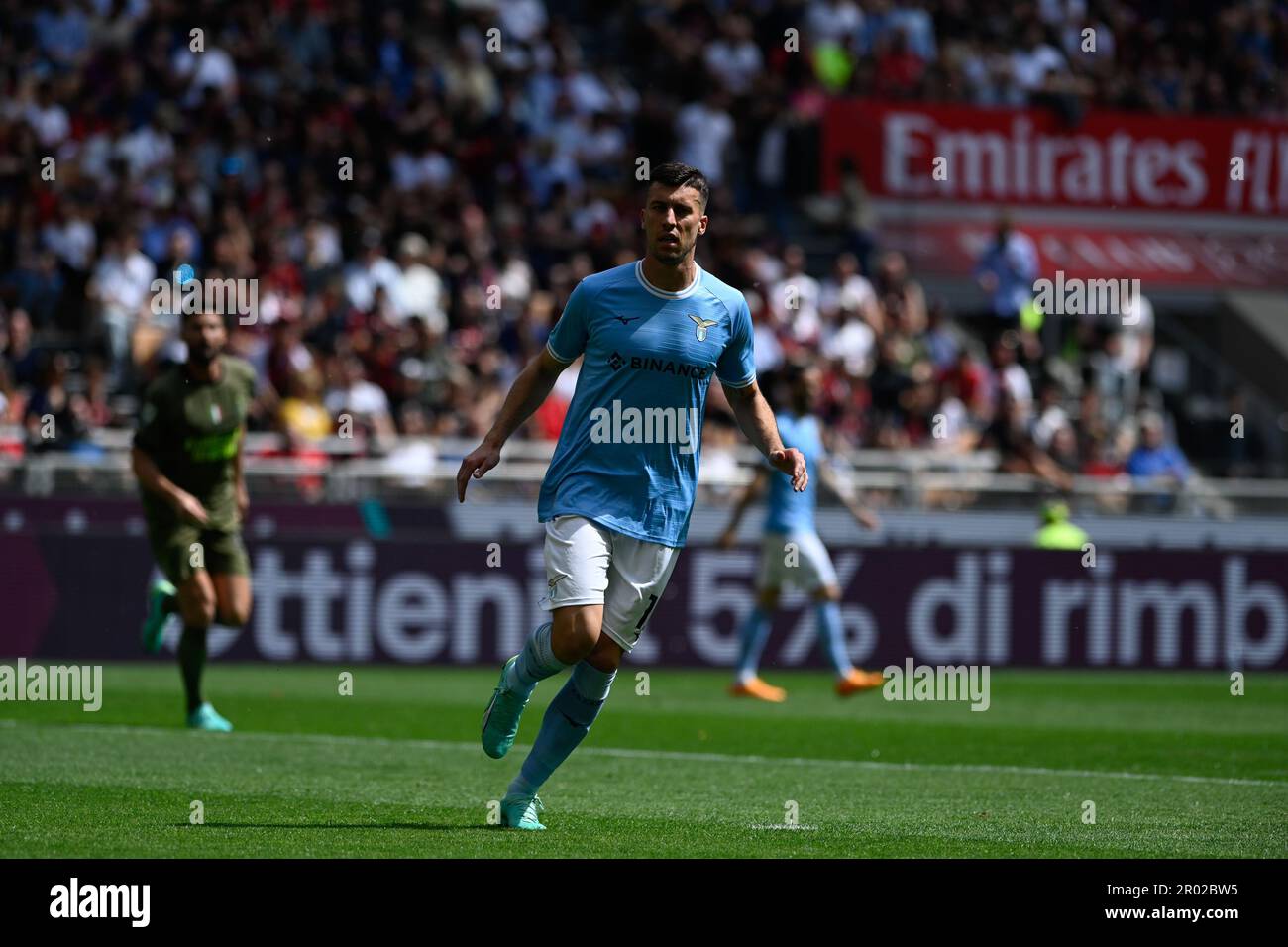 Nicolo Casale de SS Lazio pendant la série italienne Un match de football entre AC Milan et SS Lazio le 6 mai 2023 au stade Giuseppe Meazza San Siro Siro à Milan, Italie. Photo Tiziano Ballabio Banque D'Images