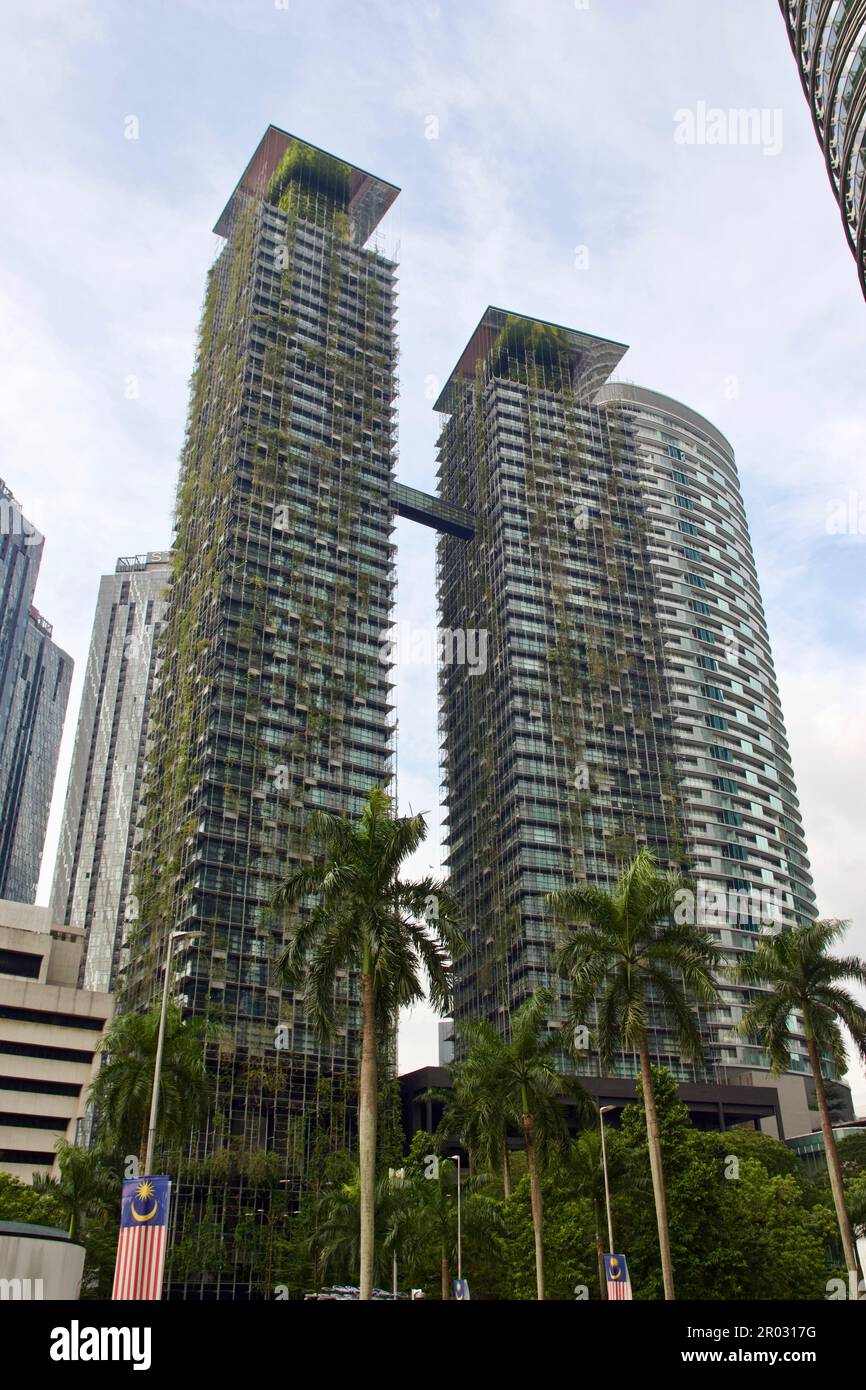 Le nouvel KLCC sont des condominiums à Kuala Lumpur, en Malaisie Banque D'Images