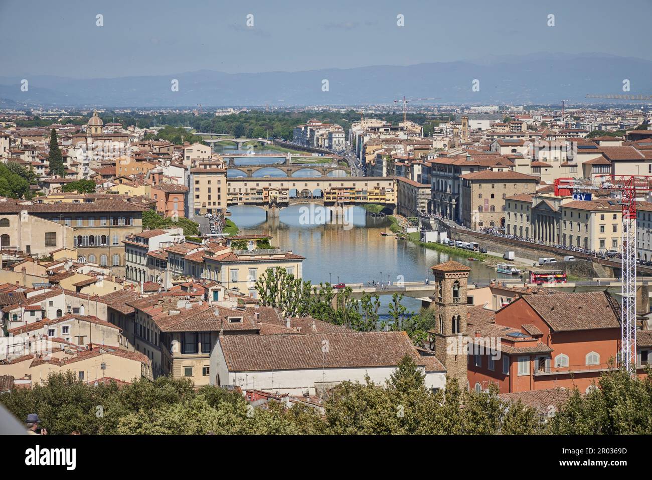 Ponte Vecchio sur l'Arno, Florence, Florence, Florence, Italie, Italie, Europe. 2023 Banque D'Images