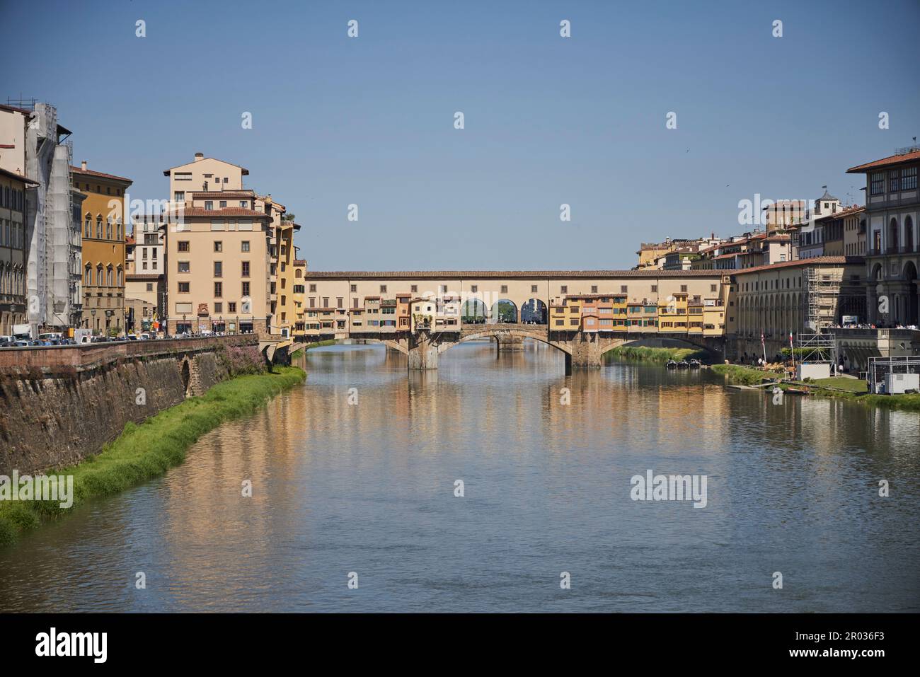 Ponte Vecchio sur l'Arno, Florence, Florence, Florence, Italie, Italie, Europe. 2023 Banque D'Images
