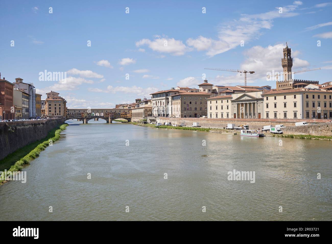 Ponte Vecchio sur l'Arno, Florence, Florence, Florence, Italie, Italie, Europe. 2023 Banque D'Images