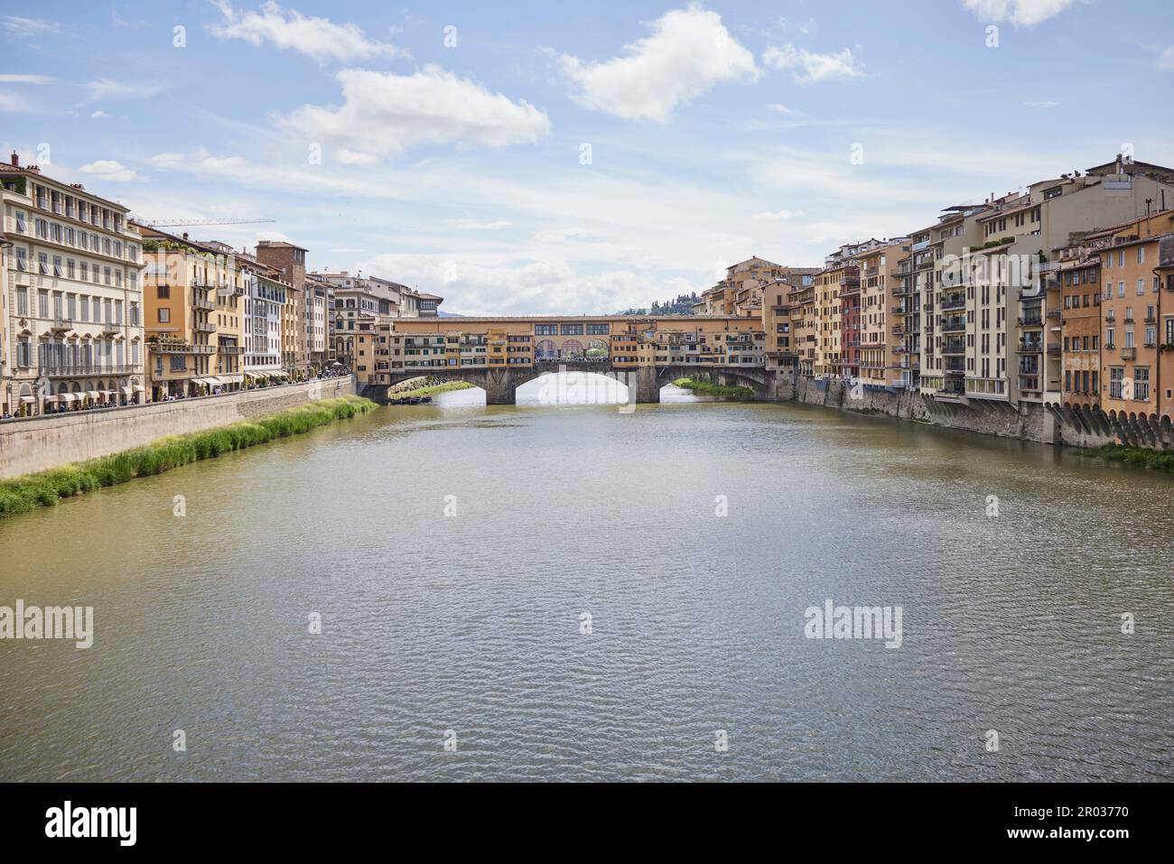Ponte Vecchio sur l'Arno, Florence, Florence, Florence, Italie, Italie, Europe. 2023 Banque D'Images