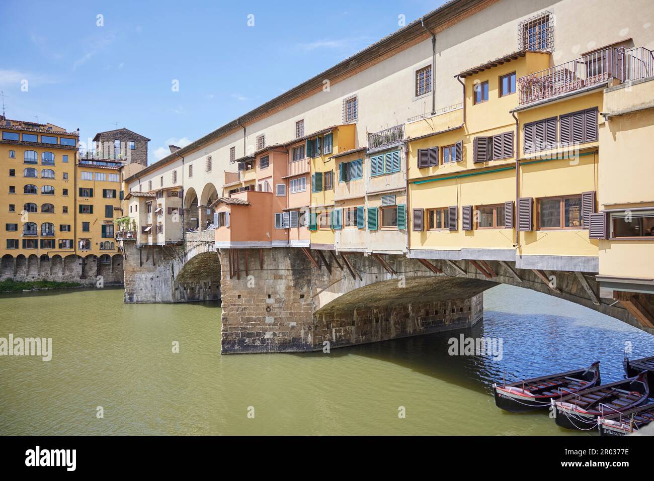 Ponte Vecchio sur l'Arno, Florence, Florence, Florence, Italie, Italie, Europe. 2023 Banque D'Images