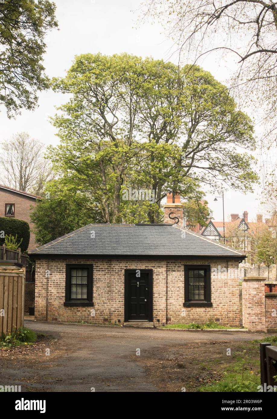 Ancien Lodge et Gatehouse, aujourd'hui une maison privée, à Sunderland, au nord-est de l'Angleterre, au Royaume-Uni Banque D'Images