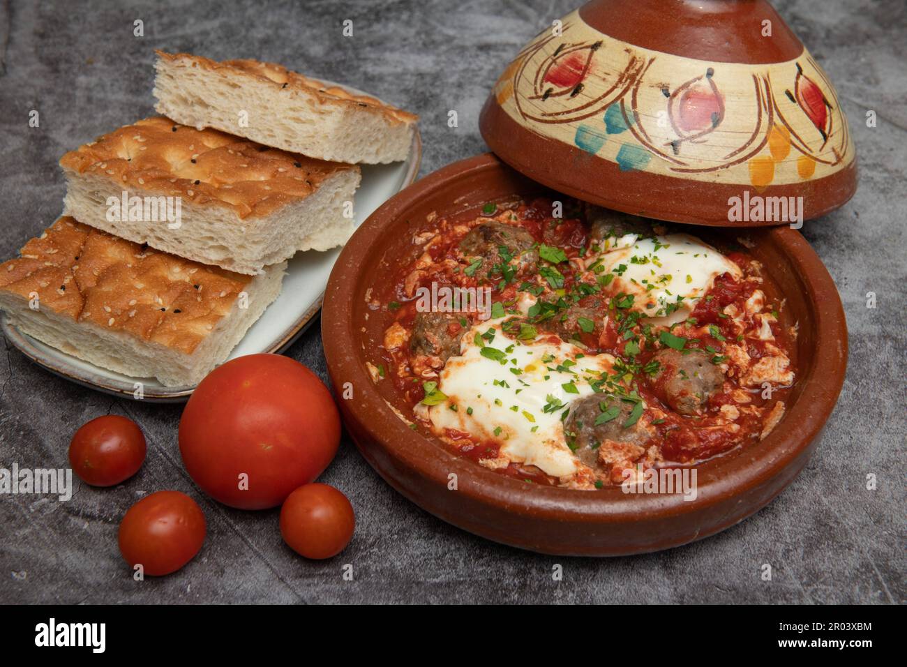Shakshuka marocain Banque D'Images
