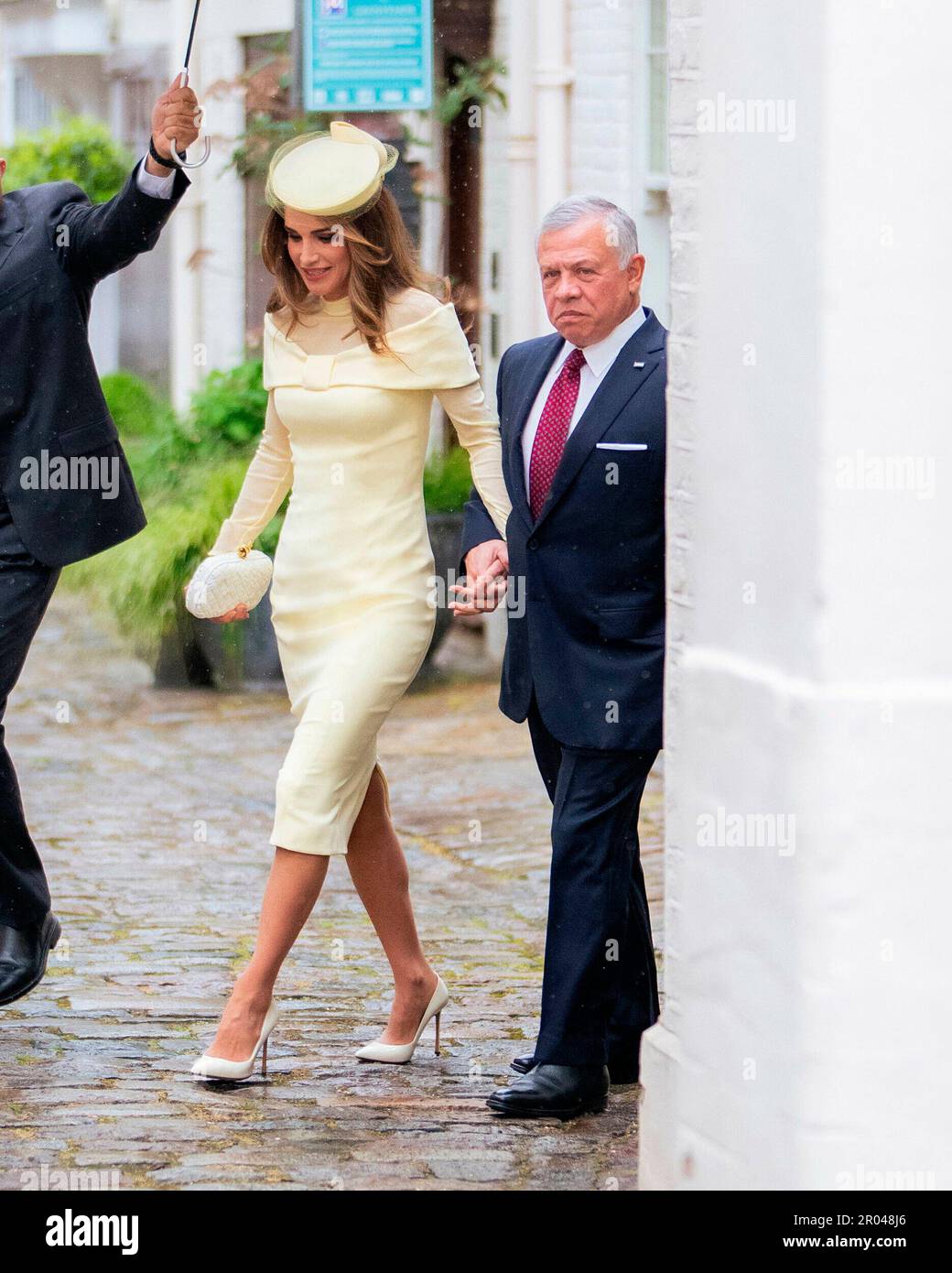 Leurs Majestés le Roi Abdullah II et la Reine Rania à leur Majestés le Roi Charles III et le couronnement de la Reine Camila Londres, Royaume-Uni/ 06 mai 2023 photo: Royal Hachémite court/Albert Nieboer/pays-Bas OUT/point de vue OUT Banque D'Images