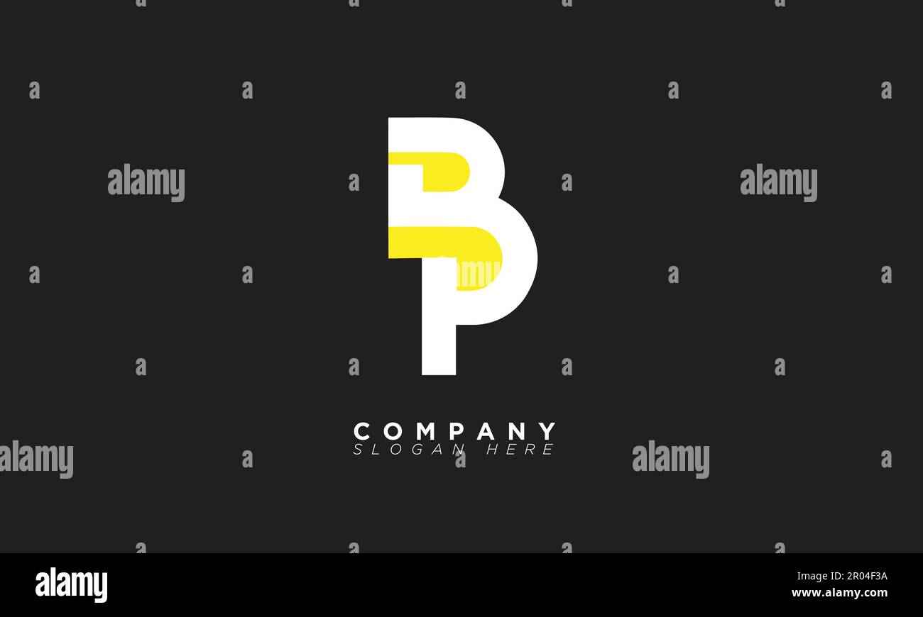 BP lettres alphabétiques initiales logo monogramme Illustration de Vecteur
