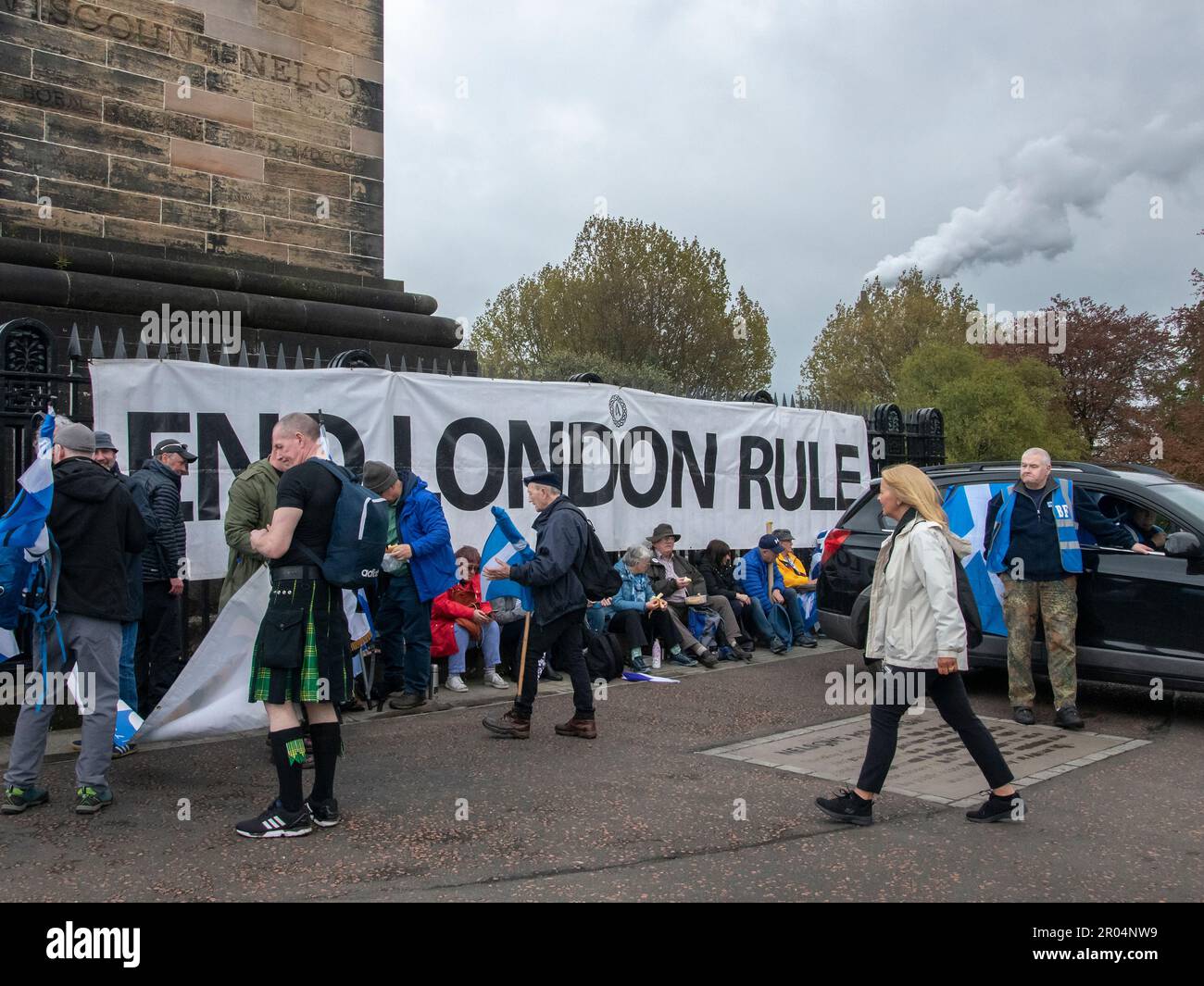 Glasgow, Écosse, Royaume-Uni. 6 mai 2023 : une marche pour l'indépendance à Glasgow. Banque D'Images