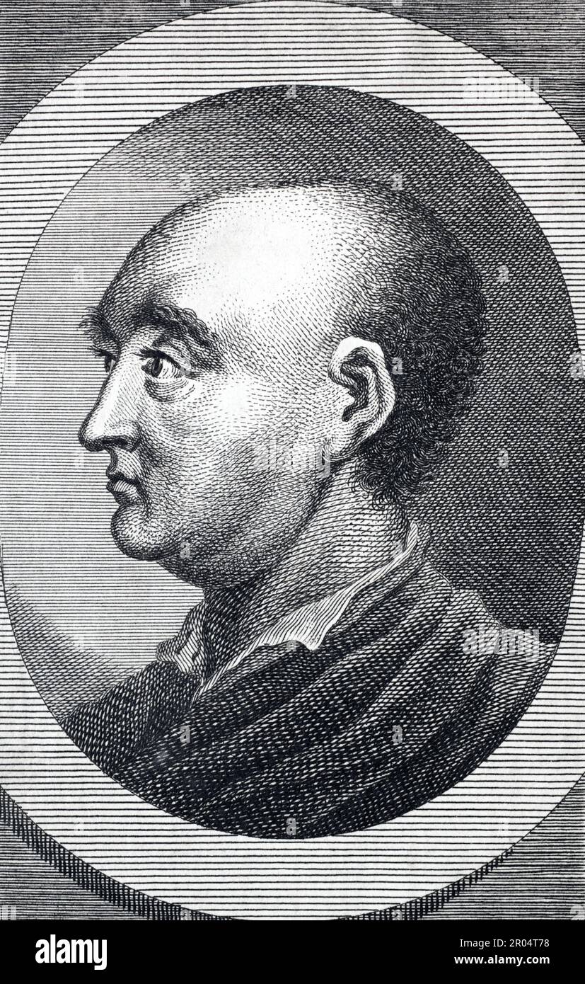 Gravure de Jonathan Swift (1667-1745), c. 18th siècle. Banque D'Images