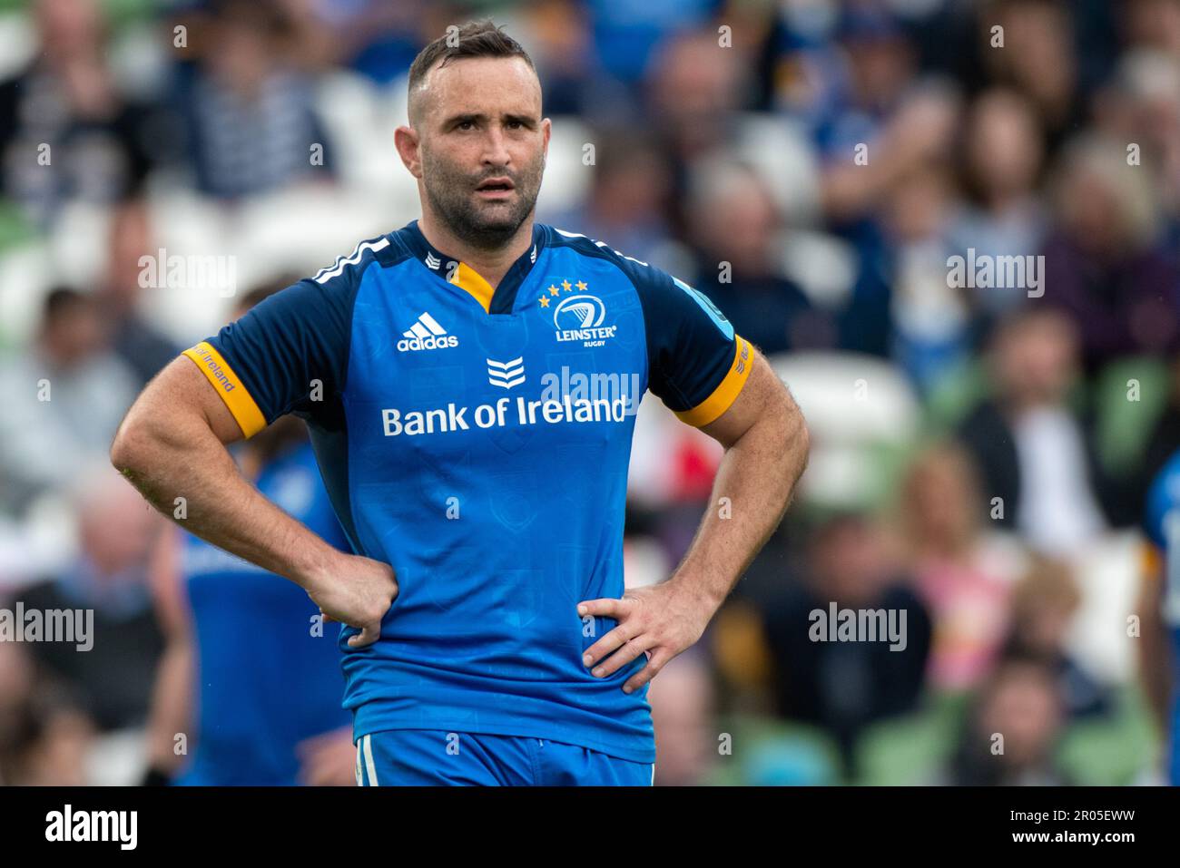 Dublin, Irlande. 06th mai 2023. Dave Kearney, de Leinster, lors du match du championnat de rugby à XV de l'United Rugby Championship, quart de finale entre le rugby à XV et les requins de la cellule C au stade Aviva de Dublin, en Irlande, sur 6 mai 2023 (photo d'Andrew SURMA/ Credit: SIPA USA/Alay Live News Banque D'Images