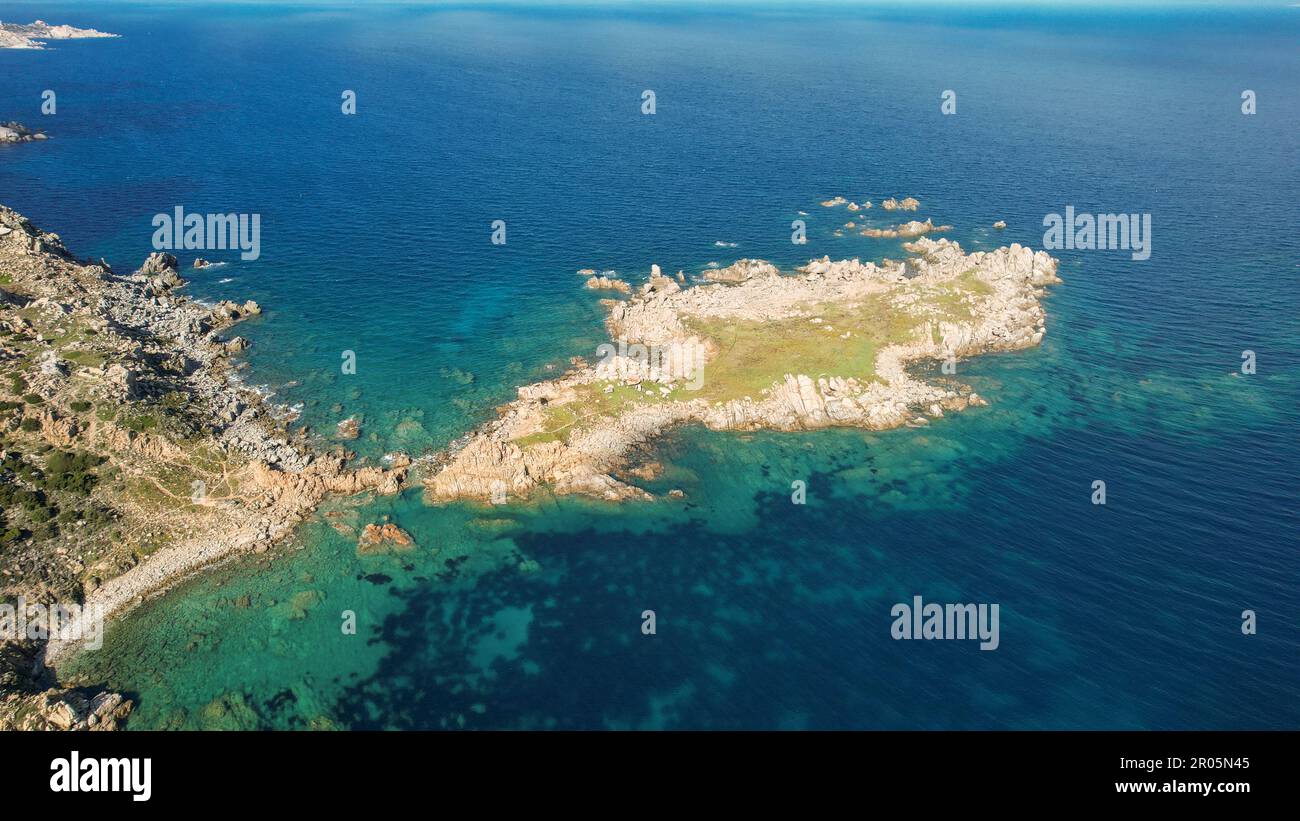 Santa Teresa Gallura est une ville située à la pointe nord de la Sardaigne, Isola di Municca, île de Municca, dans la province de Sassari, en Italie. De Banque D'Images