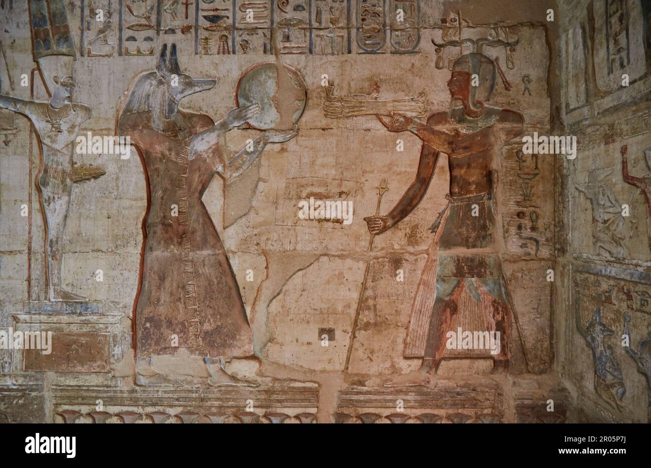 Le Temple de Deir el-Medina, temple de l'époque Ptoléméen de la Cisjordanie de Louxor Banque D'Images