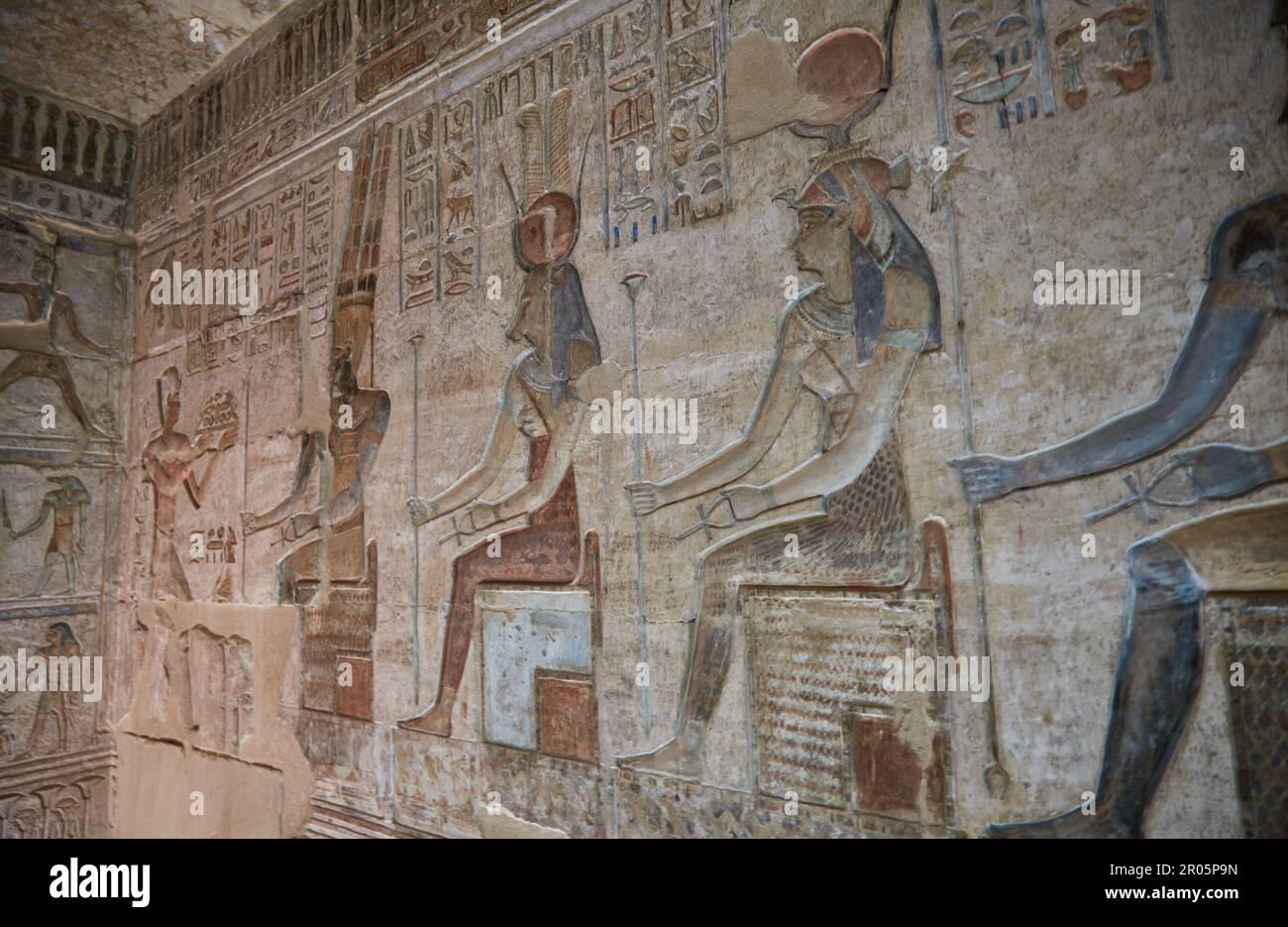 Le Temple de Deir el-Medina, temple de l'époque Ptoléméen de la Cisjordanie de Louxor Banque D'Images