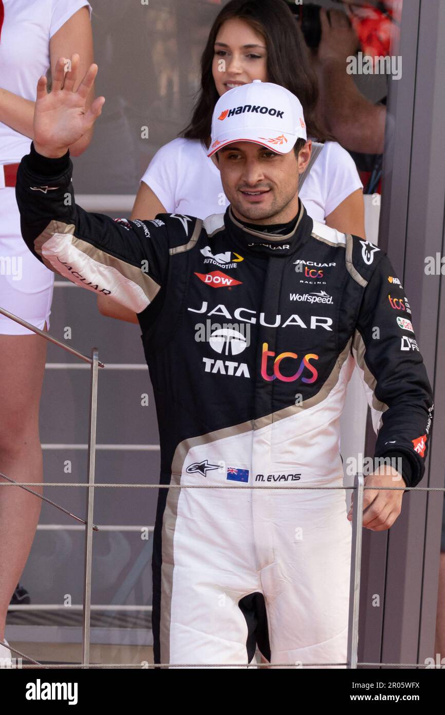 Kiwi Mitch Evans (Jaguar TCS) est classé 2nd au E-Prix de Monaco. 7th rencontre du Championnat du monde de Formule E ABB FIA 2022-23 à Monaco, sur 6 mai 2023. Photo de Marco Piovanotto/ABACAPRESS.COM crédit: Abaca Press/Alay Live News Banque D'Images