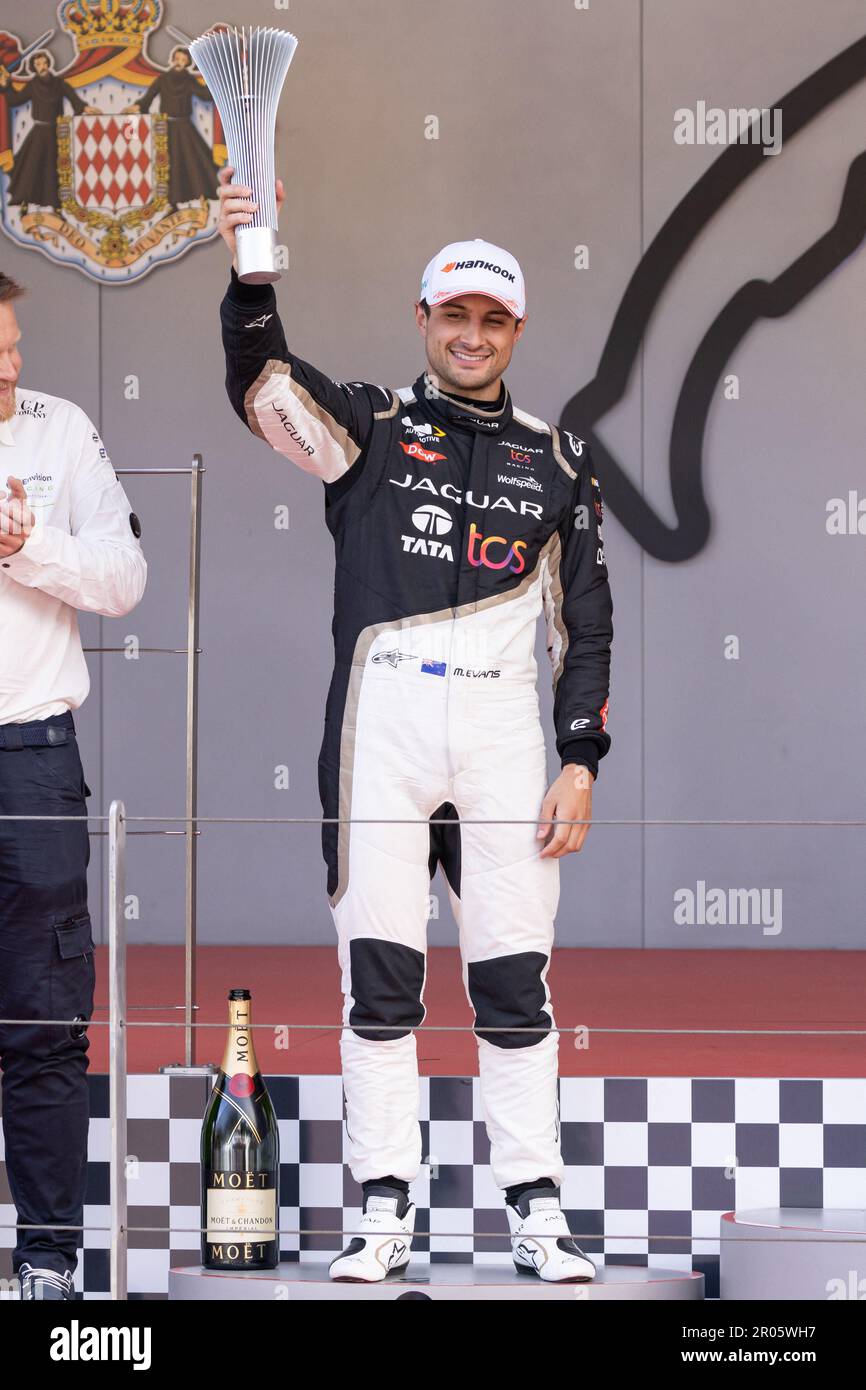 Kiwi Mitch Evans (Jaguar TCS) est classé 2nd au E-Prix de Monaco. 7th rencontre du Championnat du monde de Formule E ABB FIA 2022-23 à Monaco, sur 6 mai 2023. Photo de Marco Piovanotto/ABACAPRESS.COM crédit: Abaca Press/Alay Live News Banque D'Images