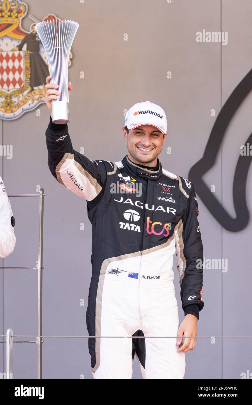 Kiwi Mitch Evans (Jaguar TCS) est classé 2nd au E-Prix de Monaco. 7th rencontre du Championnat du monde de Formule E ABB FIA 2022-23 à Monaco, sur 6 mai 2023. Photo de Marco Piovanotto/ABACAPRESS.COM crédit: Abaca Press/Alay Live News Banque D'Images