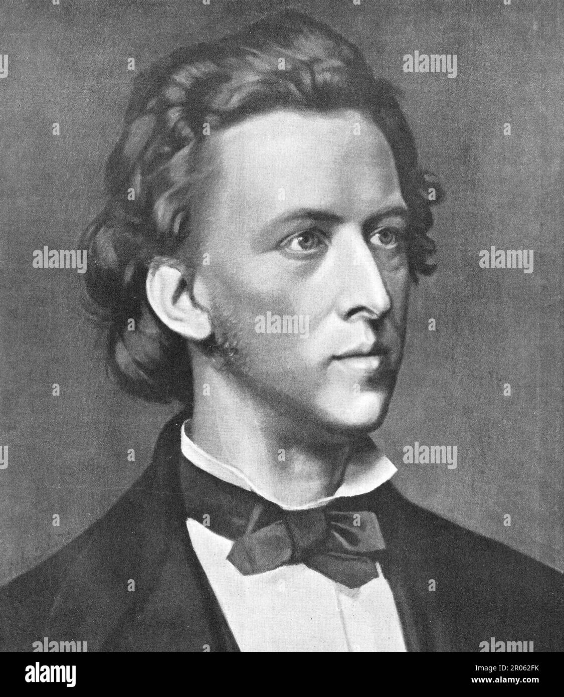 Portrait de Frédéric Chopin. Banque D'Images